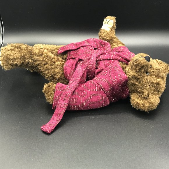 Ty Attic Treasures Tyrone 1993 12" Size Teddy Bear in Robe - Movable Arms/Legs - Picture 3 of 7